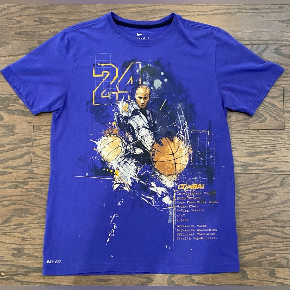 Nike Dri-Fit Kobe Bryant 24 Black Mamba Special Ops T-Shirt - Size Large